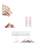 3M Hook, No Drilling Required, Strong Adhesive Hook for Door Back, Coat Hooks Storage Rack, Traceless Adhesive Hook That Doesn't Damage Walls