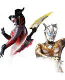BANDAI Ultraman Toy, Boys' New Year Gift, Combined Armored Zero Shining And Dark Set 30005
