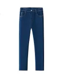 TUCANO Men's Jeans, Summer Business Casual, Solid Color, Lightweight, Versatile, Elastic, Slim-Fit Long Pants, Men's Clothing, Light Blue, Size 30