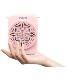 PHILIPS SBM609, Portable Amplifier with Bluetooth Speaker, Teacher's Special Waist-Mounted Microphone, Loudspeaker, Public Address System, for Teaching And Lecturing, Pink
