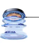 Pisen Apple Wireless Charger Magsafe Magnetic Fast Charging for IPhone 17 Air, Compatible with Apple 17 Pro/16/15, Huawei, Xiaomi, Samsung Phones Charging Dock