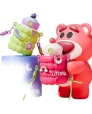 Disney Children's Insulated Cup with Straw, 316 Stainless Steel Water Bottle, Gift for Primary School Students And Kindergarten, Strawberry Bear Design, Size 550