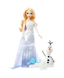Barbie Frozen Princess Birthday Gift, Girls' Pretend Play Toy - Elsa And Snowman Adventure Set HYH10