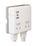 PHILIPS Socket Adapter, Dormitory Power Converter, Multi-Outlet Extension with USB Ports, Multi-Functional Power Strip with Wireless Master Control, One-To Power Converter