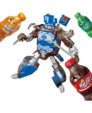 Baby fairy tale soda deformation toy robot beverage children's cola model King Kong mecha birthday gift cola red