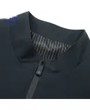 ROMON Jacket Men's Spring and Autumn Coat Solid Color Stand Collar All-match Executive Business Casual Men's Wear ii6 Dark Blue XL