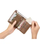 POLO Wallet for Men, Top-Grain Leather, Multi-Card Slots, Multifunctional ID Holder, Gift Box, Birthday Present for Boyfriend