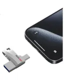 HIKVISION (HIKVISION) 128GB Type-C Dual Interface Phone USB Flash Drive S400, USB3.2 High Capacity Fast Flash Drive, Read Speed 450MB/s, Compatible with Huawei, Xiaomi, Apple Phones And Computers