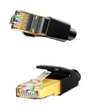 UGREEN Cat7 Industrial Grade High Flexible Pure Copper Ethernet Cable, Cat7 10 Gigabit Shielded Network Connection Cable, Finished Network Cable, Computer Broadband Home Use Finished Patch Cord, 0.3 Meters, 35591