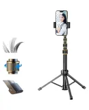 Stiger [2-Meter Ultra-Wide Selfie Stick] Tripod Selfie Stick for Phone, Extended Photography And Live Streaming Tool, Extendable Portable Stand Compatible with Apple, Huawei, Xiaomi