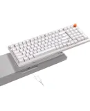 Lenovo MK9 Mechanical Keyboard Wired Gaming Keyboard GASKET Structure 98 Layout Single Backlight Volume Knob Detachable Cable Home Gaming E-Sports Keyboard Cherry White