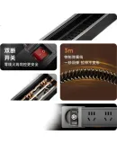 PHILIPS Aluminum Alloy Desktop Gaming Power Strip, PDU Cabinet Power Strip with Spring Cords, 6 Outlets, Thickened 1.5 Square Mm Cable, Dual Breaker, Dust-Proof Switch, Height Adjustable Desk Power Strip, Extendable Power Strip