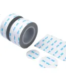 3M Double-Sided Tape, Strong Adhesive, Waterproof, Office Supplies/ETC Specific/Student Stationery/Hobby Craft, Suitable Adhesive 6604-GP, Bagged, 50MM Diameter/8 Pieces