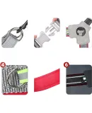 Happy Pet Network Dog Leash Dog Leash Dog Chest Harness Dog Walking Leash Dog Chain Harness Pet Large Medium Dog