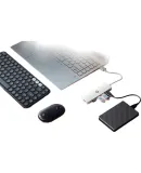 HP USB Hub, Computer Multi-Port Hub, USB Extension Dock, USB Extension Cable Adapter Converter, Laptop Expansion Dock, CT100C White