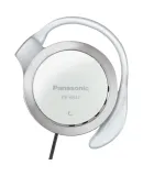 Panasonic Wired Earphones, Bass-Enhanced Ear-Hook Headphones, RP-HS47GK Non-Slip, for Running, Sports And Gaming, White