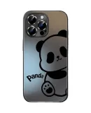 XP Compatible with Apple IPhone 16 Pro Max Case, Full Lens Protection, IPhone 16 Pro Max Heat Dissipation Cartoon Design for Men And Women, Shockproof Business High-End Feel - Graphite Gray Dazzling Bear