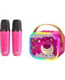 DISNEY (DISNEY) Recommends [Over 100,000 Sold] Karaoke Microphone Speaker All-In Wireless Mic for Karaoke, Home KTV, Sound Card, Graduation, Children's Birthday Gift K16 Strawberry Bear