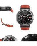 AMAZFIT AMAZFIT T-Rex 3, Lava Red, 48mm Smartwatch, Outdoor Sports Cycling Hiking, Real-Time Navigation, Adult Gift, Compatible with IOS And Android, Electronic Watch for Men And Wome