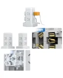 PHILIPS Vertical Socket with 12 Outlets 1.7m Extension Cord Power Strip Plug Board Dormitory Extension Board Drag Line Board 2102WA