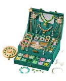 AoZhiJia Children's Ancient Style Hair Accessories Gift Box, Glass Bead Hair Ornaments, Handmade DIY Pretend Play Toys, Girls' Birthday Gift