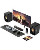 JBL CM500 Stereo Bluetooth Speaker, Desktop Computer Speakers, Wireless Active Monitor HIFI Speaker, Birthday Gift for Men, Black