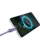 Baseus Charging Cable, Three-In Fast Charging 100W/88W Cable, Three-Prong Charger Head, Apple Type-C Android IPhone15/16 Huawei Xiaomi Phone Car Charger, Purple
