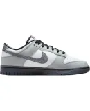 NIKE NIKE Women's Casual Sneakers, DUNK Cushioning Fashionable Versatile Sports Shoes, HQ3462-191 White And Gray, Size 35.5