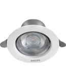 PHILIPS LED Spotlight Recessed Small Hill Anti-Glare Light for Living Room Hallway Ceiling, 3W 2700K [Pack of 4]