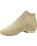 Sansha Jazz Dance Shoes, Flyknit Upper, Modern Dance Shoes, Low-Heel Teacher Shoes, Yoga Practice Shoes, Black, Size 37