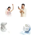 Baseus WM01 [Line Dog Co-Branded Edition], In-Ear True Wireless Bluetooth Sleep Earphones, Gaming Music Sports Noise Reduction, Compatible with Apple Huawei Xiaomi