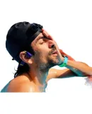 SUUNTO Aqua [Smart Algorithm] Professional Sports Swimming Training Bone Conduction Bluetooth Headphones for Running, Cycling, Wireless Neck Strap, Ear Clip, Open-Style, Deep Sea Blue