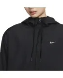 NIKE Women's Summer Hooded Sun Protection Jacket, UPF40+, Sports Coat, FV6299-010 Black M