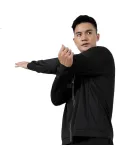 PEAK Men's Fitness Hoodie Jacket, Quick-Dry High-Elasticity Sweatshirt for Training And Morning Runs, Black | Jacket 2XL