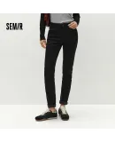 Jeans de invierno ajustados y ajustados para mujeres Semir con forro de forro de felpa 103724124010