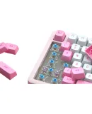 HP K10G-98L Custom Mechanical Keyboard, Four-Layer Sound-Absorbing Cotton Filling Wired Keyboard Gasket Structure, 98-Key Layout with Knob, Full Hot-Swappable