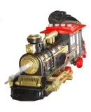 BAOLE STAR TOYS Children's Toy, Boys' Steam Train And Car Model, Educational Track Car, Birthday Gift for Ages 3-6