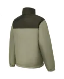 Adidas Men's Down Jacket Stand Collar Duck Down Windproof Warm Trendy Sportswear Coat Earth Brown/Dark Olive Green M