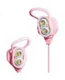 HP DHH-3112 Wired Earphones, In-Ear Noise-Cancelling Dual-Coil Computer And Mobile Phone Universal Study Office Entertainment E-Sports Gaming Music Headphones [Pink]