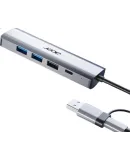 Acer USB3.2 Expansion Dock to Gigabit Ethernet Port Splitter [USB + Type-C 10G Data Port] Laptop Expansion Dock Network Cable Adapter, Network Card Converter