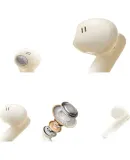 HP (HP) H10J True Wireless Bluetooth 5.4 ENC Calling Noise Reduction Semi In-Ear Compact Music Earphones Compatible with Apple Huawei Xiaomi Phones for Gaming Entertainment And Office Use, Milk Tea Color