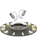 Lenovo Ecological Brand Yinengzhe Wireless Ear-Hook Bluetooth Headphones, Bone Conduction Concept, Open-Style Non-In, Noise-Cancelling, for Sports, Running, Online Classes, Music, Directional Sound Transmission, Black And Yellow Color