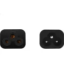 UGREEN Laptop Power Cord Three-hole Plum Tail Computer Adapter Charger Cord Universal for Asus HP Dell Samsung Acer Laptops Black 2m 45653