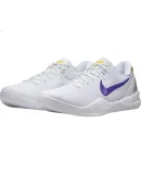 NIKE NIKE Men's Basketball Shoes Kobe 8 KOBE 8 Sneakers HF9550-100 White/Purple 41