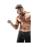 Li-Ning Elastic Band Fitness Resistance Band for Back Opening, Chest Muscle Exercise, Strength Training, Warm-Up, Stretching Rope, Boxing, 35 Pounds