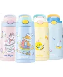 Contigo Third Generation Little Inventor Children's Insulated Straw Cup, 316L, Winter Baby Dragon, 400ml