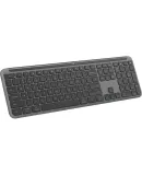 Logitech K950 Keyboard, Bluetooth Keyboard, Office Keyboard, Wireless Keyboard, Portable Ultra-Thin Keyboard, Premium Series, Three-Device Switching, Black