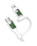 BELKIN Two-In Charging Cable, Apple Data Cable, Type-C Adapter Charging, Huawei Fast Charging Data Cable, One-To White 1.5m CAC003