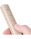HP Page-Turning Pen, PPT Laser Pointer, Remote Page-Turning Device, Electronic Pointer for Teachers, Office Meeting Presentation Adjuster, Suitable for LED Screens, Milk Tea Color Battery Model