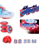 Disney Spider-Man Children's Roller Skates for Beginners, Inline Skates, Roller Blades, All-Shine Straight Row, Essential for Physical Education Class, Gift-Giving